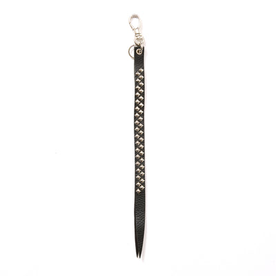 STUDS LEATHER LONG KEY RING