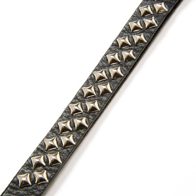 STUDS LEATHER LONG KEY RING
