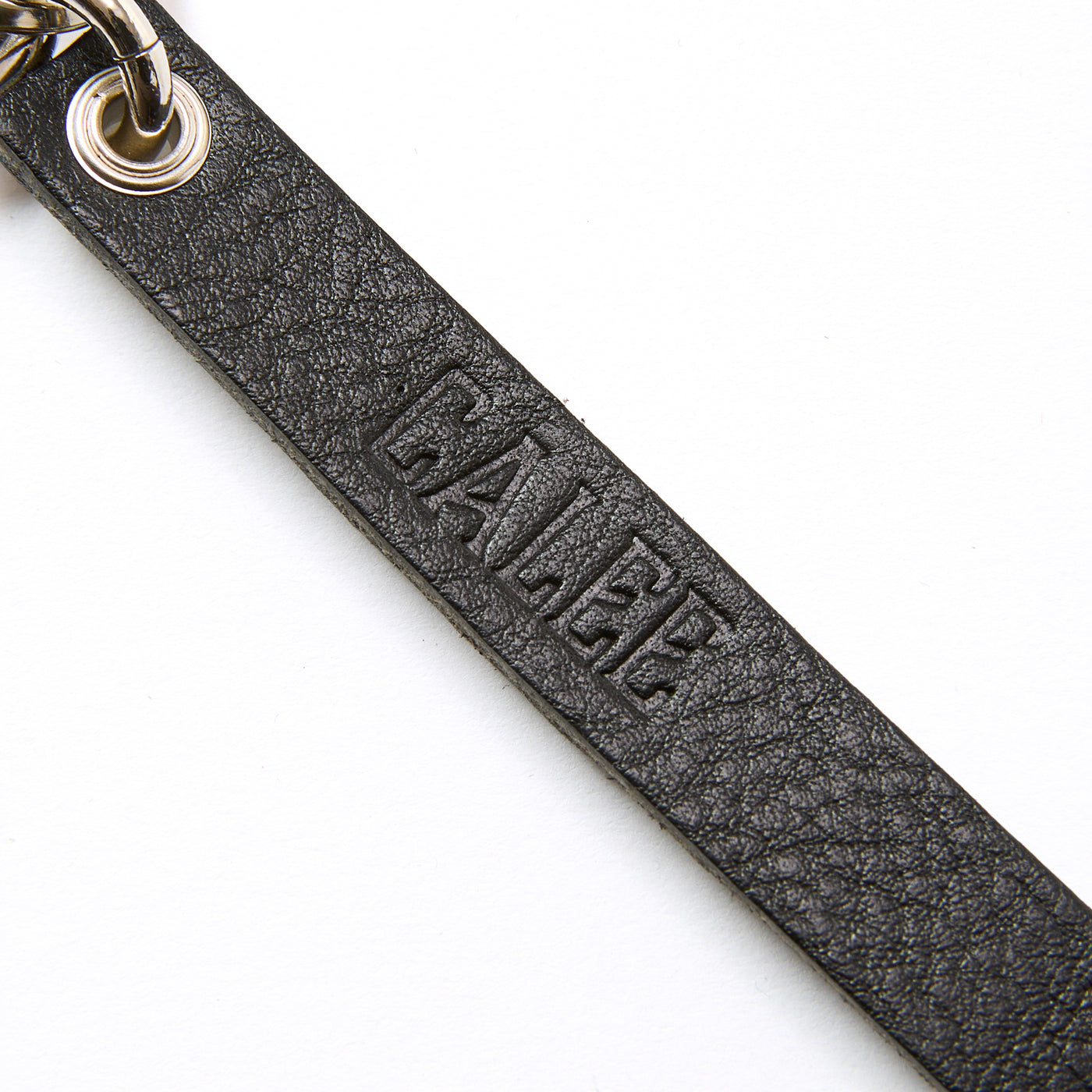 STUDS LEATHER LONG KEY RING
