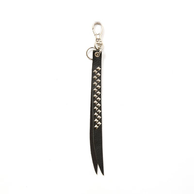 STUDS LEATHER SHORT KEY RING