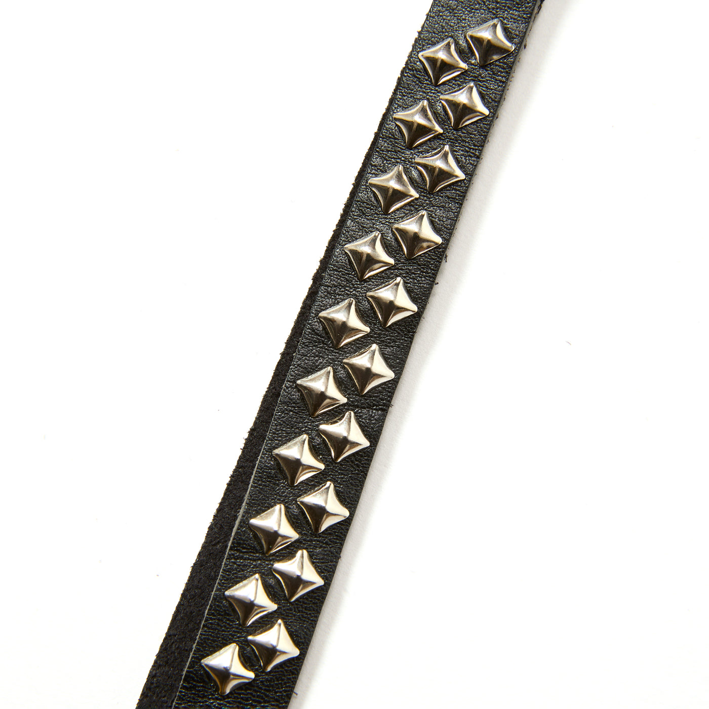 STUDS LEATHER SHORT KEY RING
