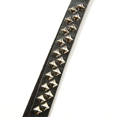 STUDS LEATHER SHORT KEY RING