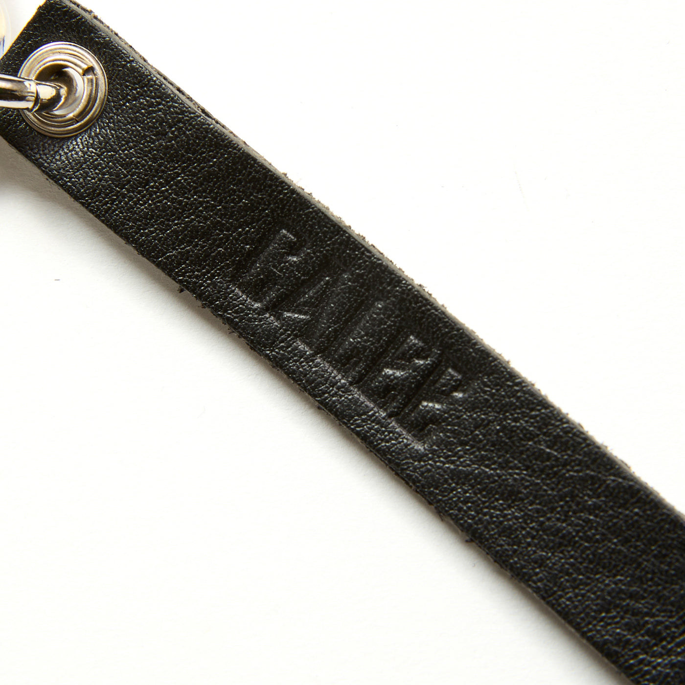 STUDS LEATHER SHORT KEY RING