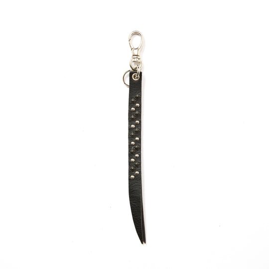 ROUND & PYRAMID STUDS LEATHER SHORT KEY RING – CALEE ONLINE