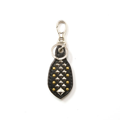 STUDS LEATHER RUGGED KEY RING