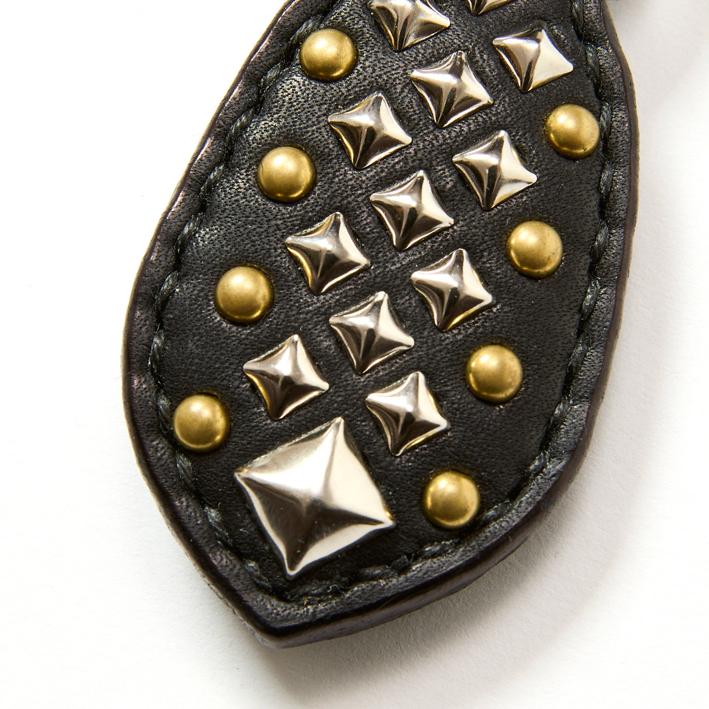 STUDS LEATHER RUGGED KEY RING