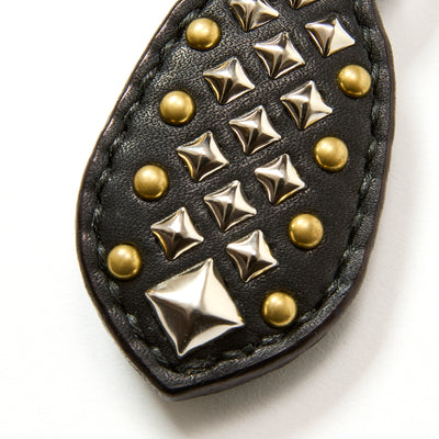 STUDS LEATHER RUGGED KEY RING