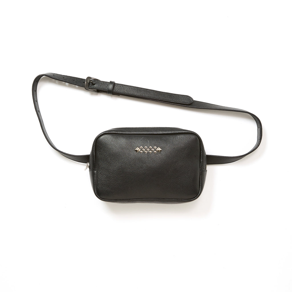 STUDS LEATHER BODY BAG – CALEE ONLINE STORE