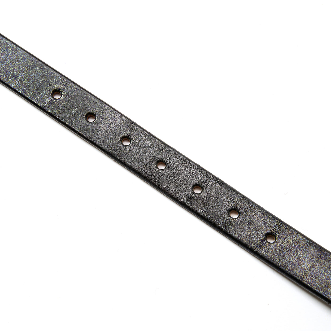 STUDS LEATHER NARROW LONG BELT