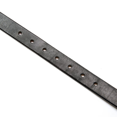STUDS LEATHER NARROW LONG BELT
