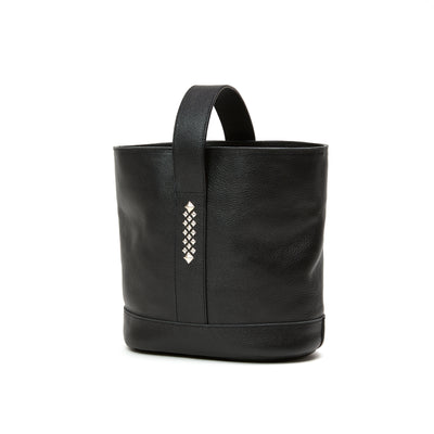 STUDS LEATHER BUCKET BAG