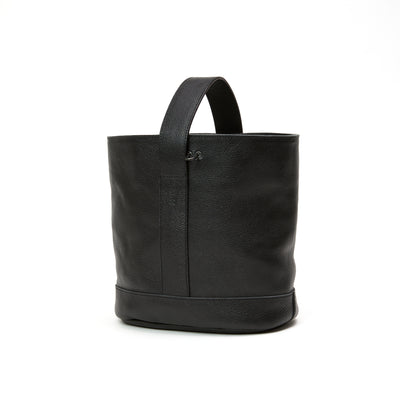 STUDS LEATHER BUCKET BAG