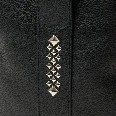 STUDS LEATHER BUCKET BAG