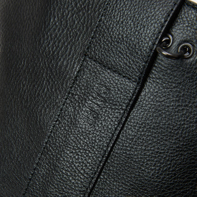 STUDS LEATHER BUCKET BAG