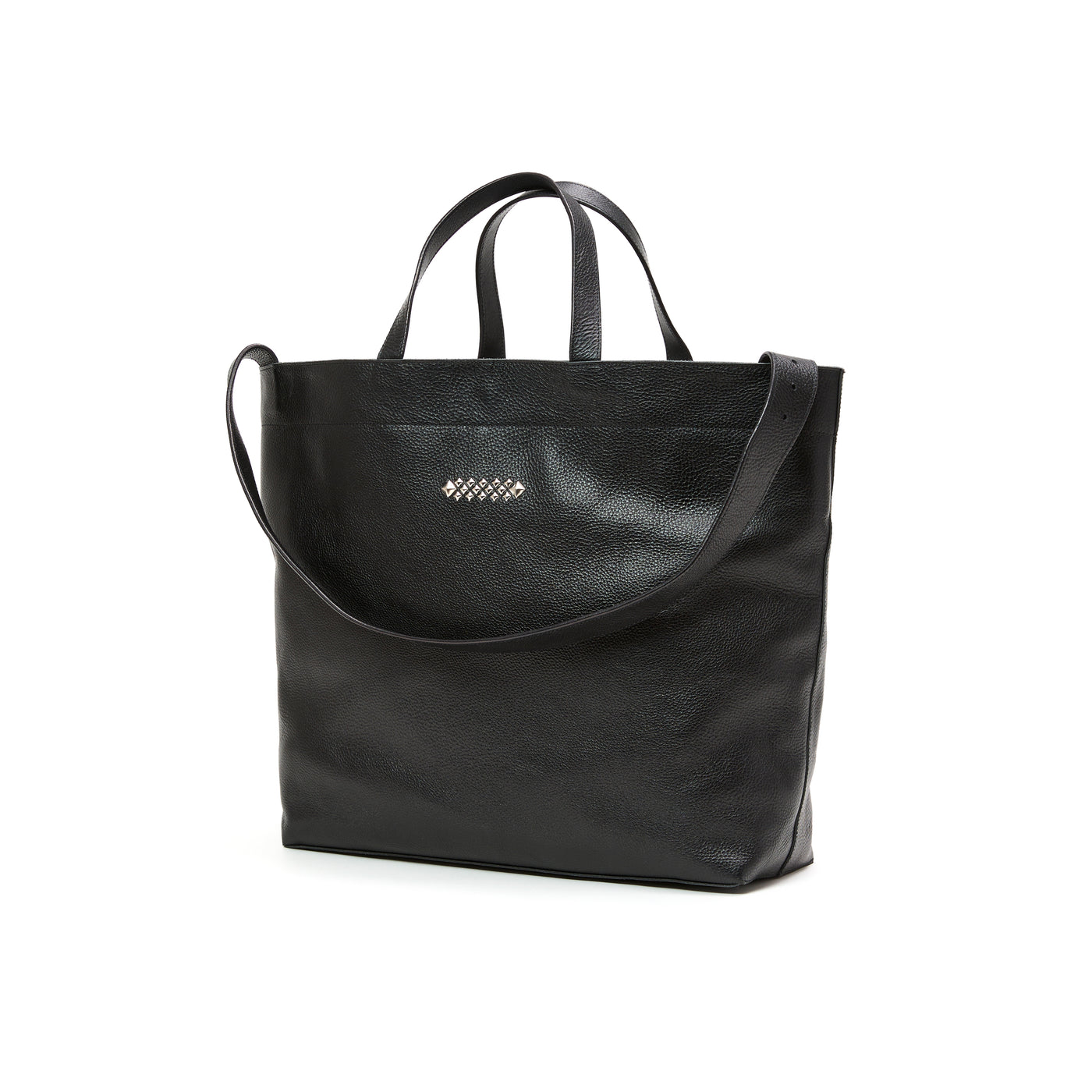 STUDS LEATHER TOTE BAG