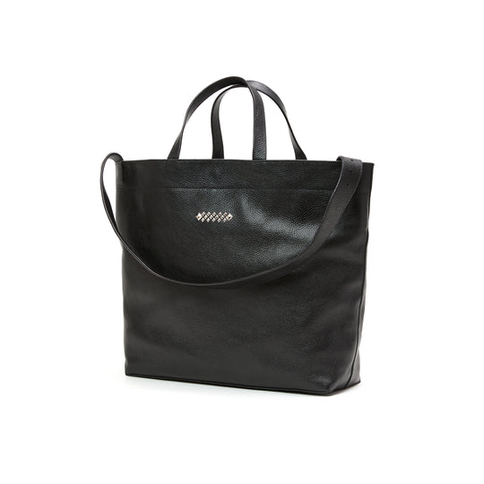 STUDS LEATHER TOTE BAG – CALEE ONLINE STORE