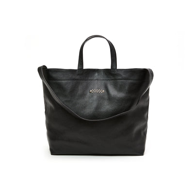 STUDS LEATHER TOTE BAG