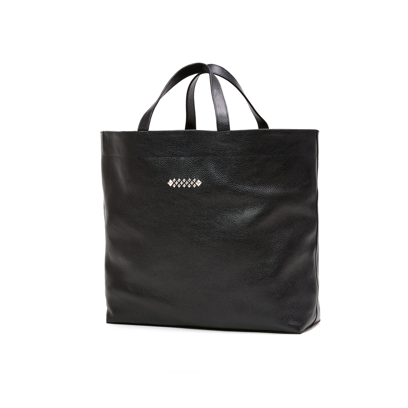 STUDS LEATHER TOTE BAG