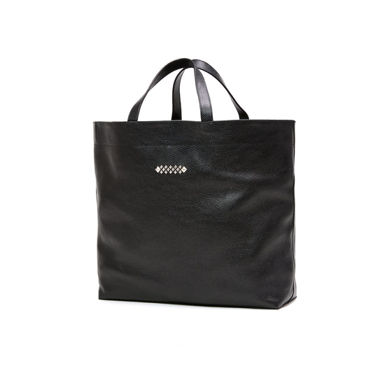 STUDS LEATHER TOTE BAG – CALEE ONLINE STORE