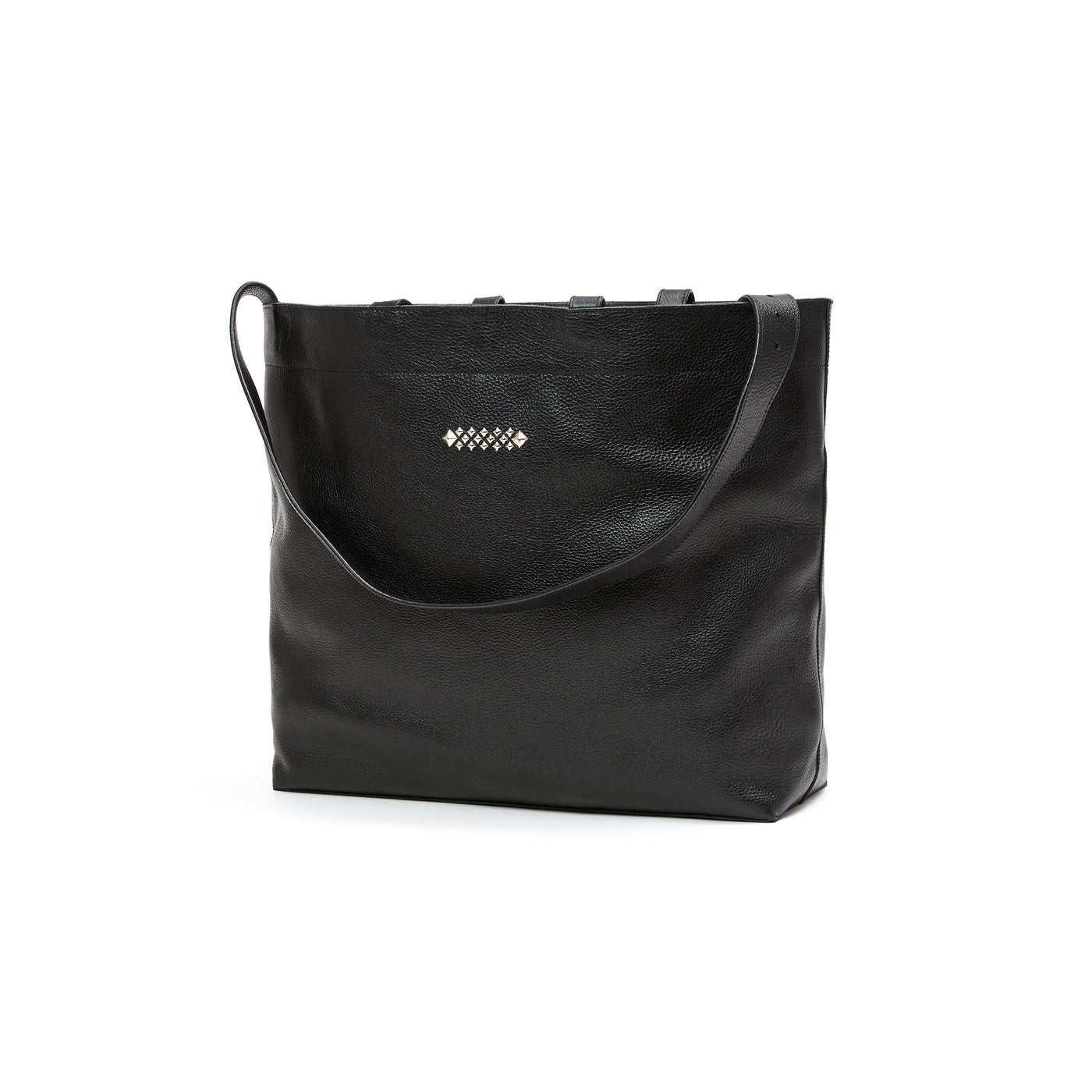 STUDS LEATHER TOTE BAG
