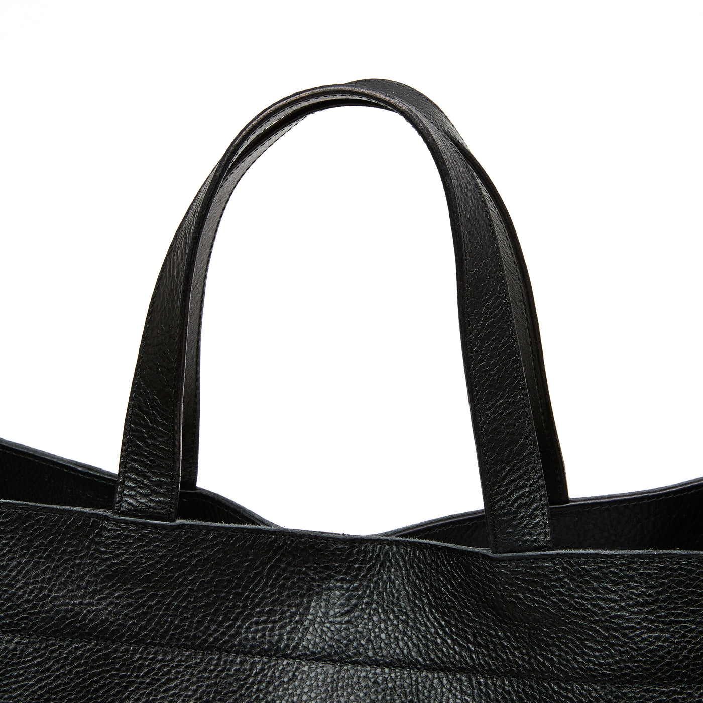 STUDS LEATHER TOTE BAG