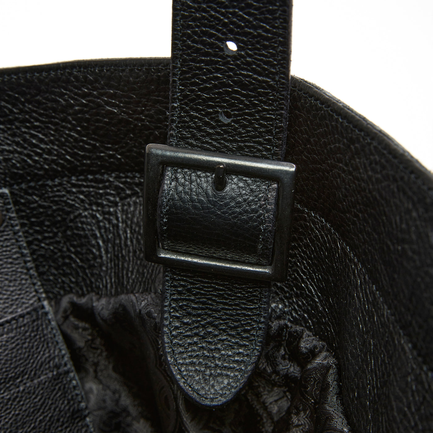 STUDS LEATHER TOTE BAG