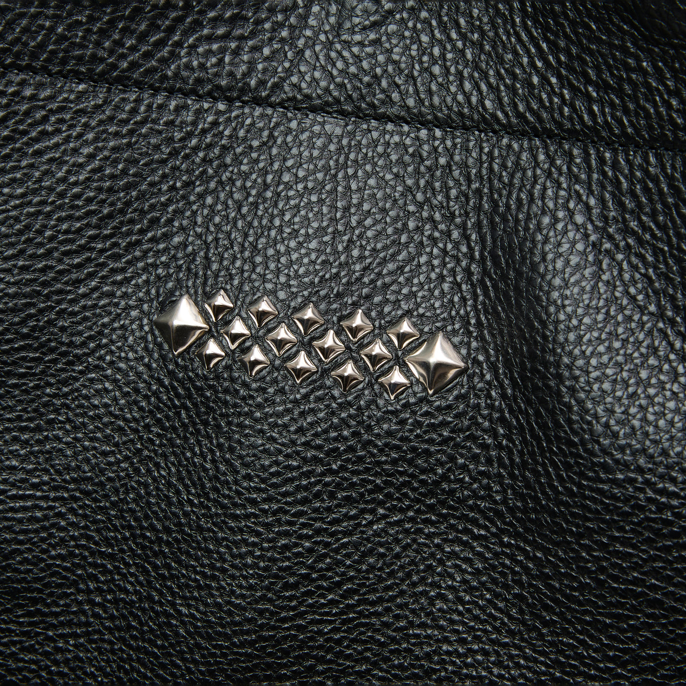 STUDS LEATHER TOTE BAG