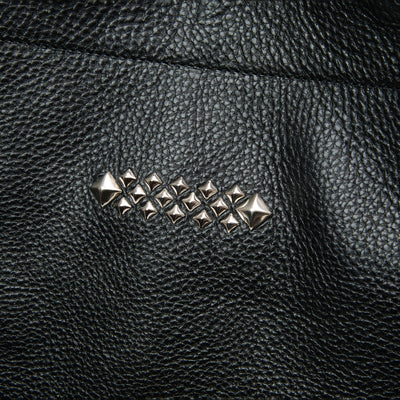 STUDS LEATHER TOTE BAG