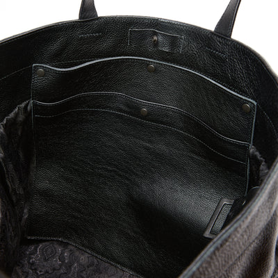 STUDS LEATHER TOTE BAG