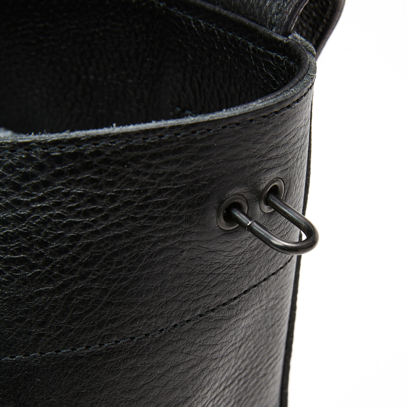 STUDS LEATHER TOTE BAG