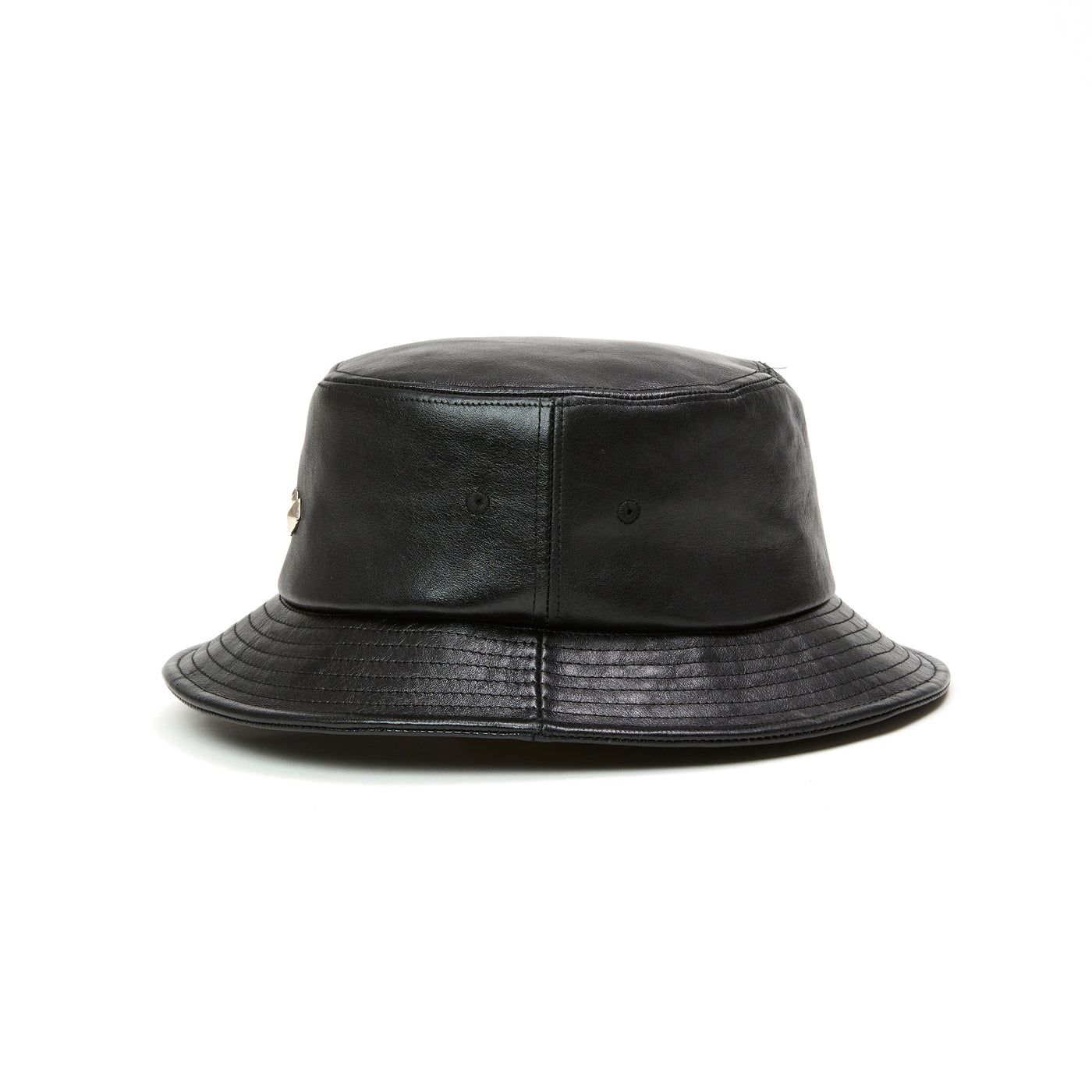 STUDS LEATHER BUCKET HAT