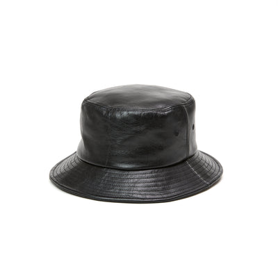 STUDS LEATHER BUCKET HAT