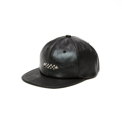 STUDS LEATHER SOLID CAP