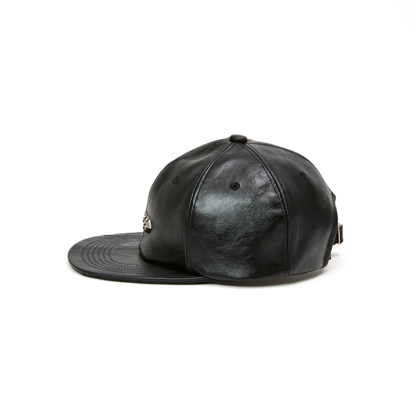 STUDS LEATHER SOLID CAP