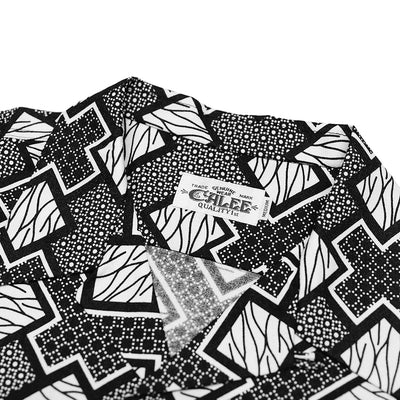 GEOMETRIC PATTERN AMUZEN CLOTH S/S SHIRT