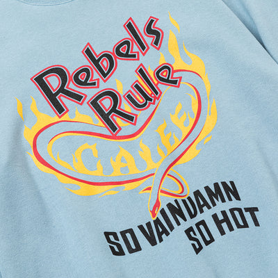 "REBELS RULE" CREW NECK SW ＜NATURALLY PAINT DESIGN＞