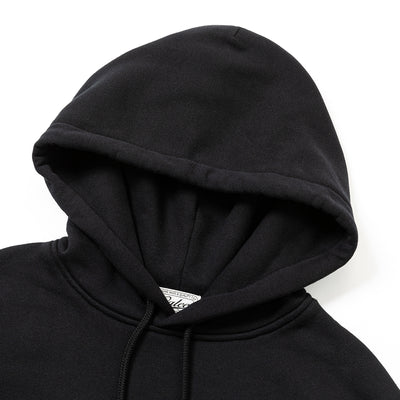 DOUBLE FACE DROP SHOULDER PULLOVER HOODIE
