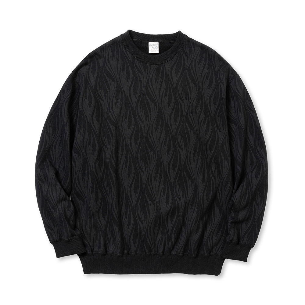 FEATER PATTERN CREW NECK SW