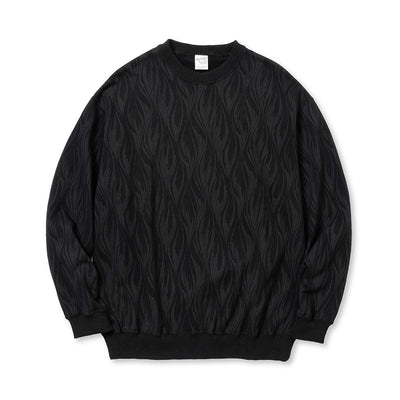 FEATER PATTERN CREW NECK SW