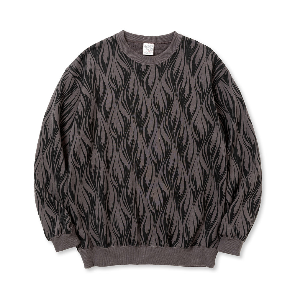 FEATER PATTERN CREW NECK SW