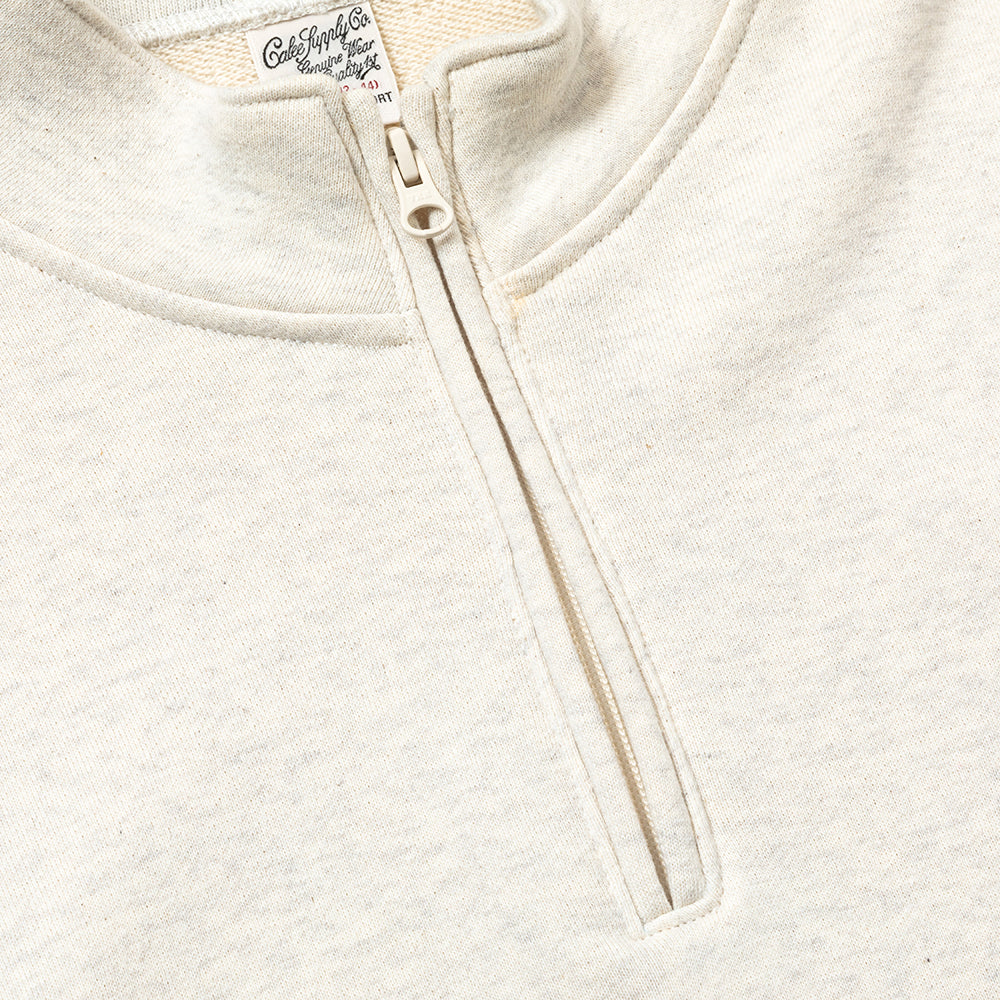 EMBROIDERY STAND COLLAR HALF ZIP SW