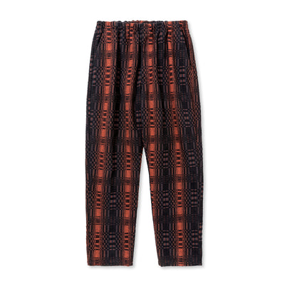 O/S DOBBY CHECK EASY TROUSERS