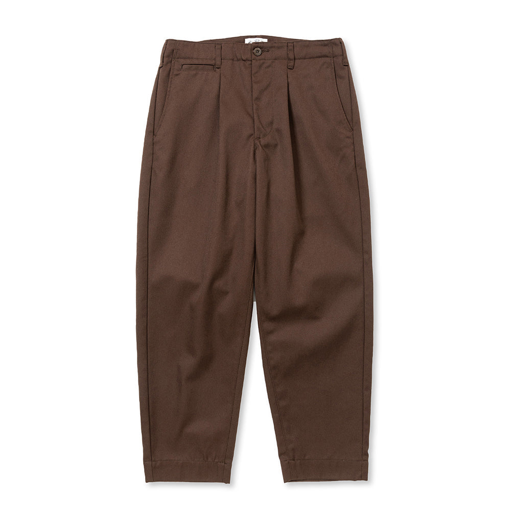 T/C TWILL TUCK WIDE TROUSERS – CALEE ONLINE STORE
