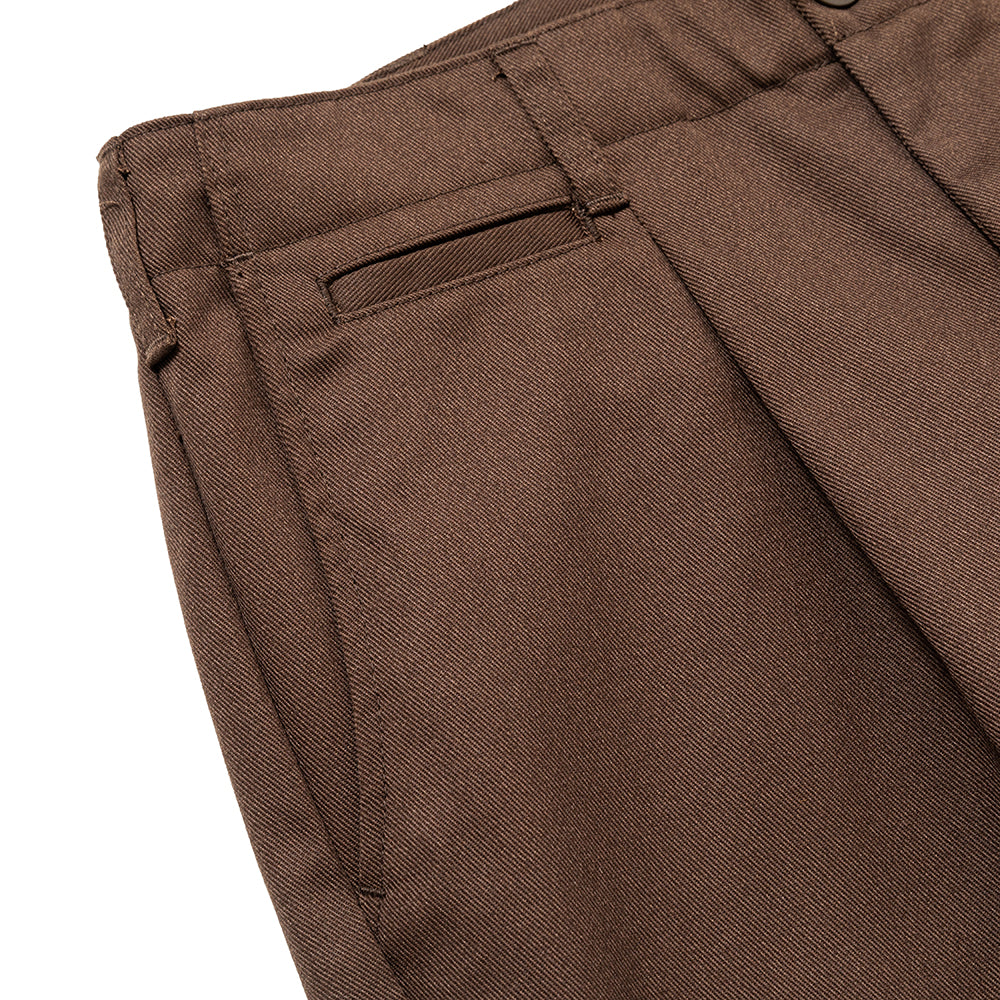 T/C TWILL TUCK WIDE TROUSERS – CALEE ONLINE STORE