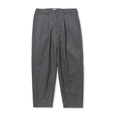 T/C TWILL TUCK WIDE TROUSERS