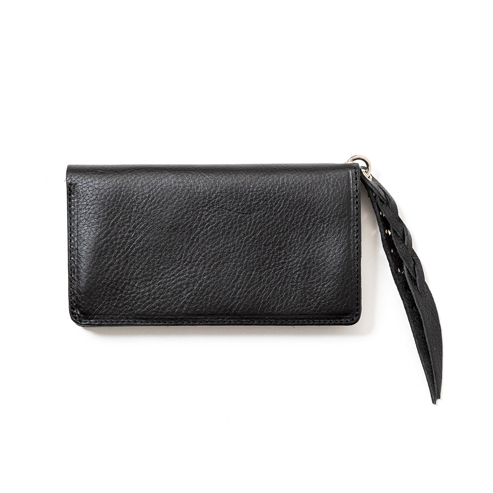 081051● CALEE PLANE LEATHER LONG WALLET