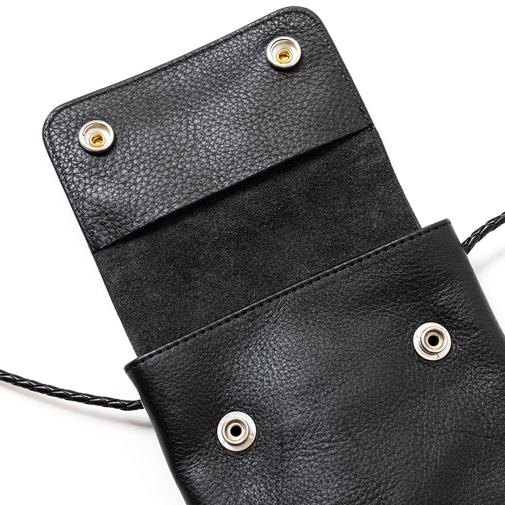 STUDS LEATHER SHOULDER POUCH
