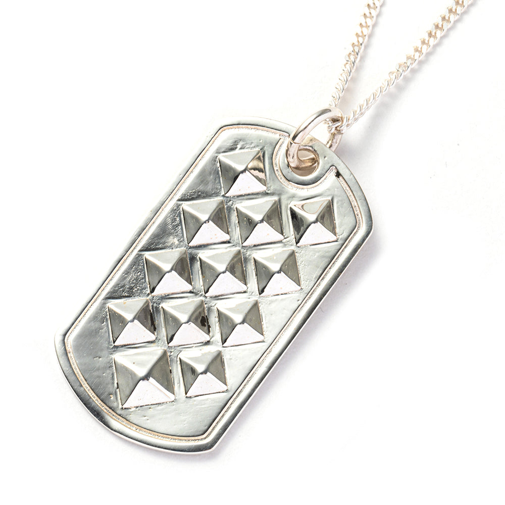 STUDS DOGTAG SILVER NECKLACE