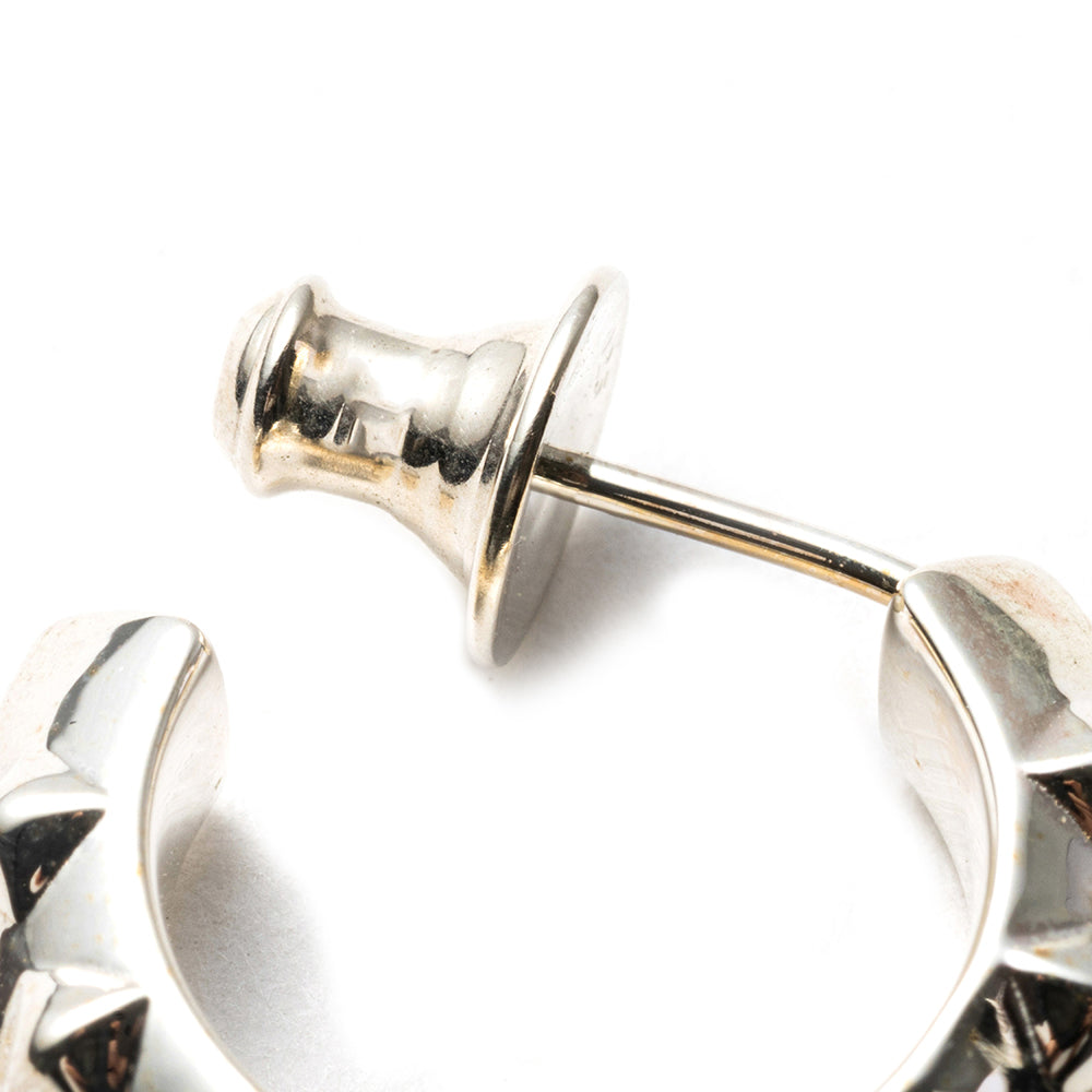 アクセサリー CALEE STUDS ROLL SILVER PIERCE <LARGE> STUDS ROLL SILVER PIERCE ＜LARGE＞ – CALEE ONLINE STORE
