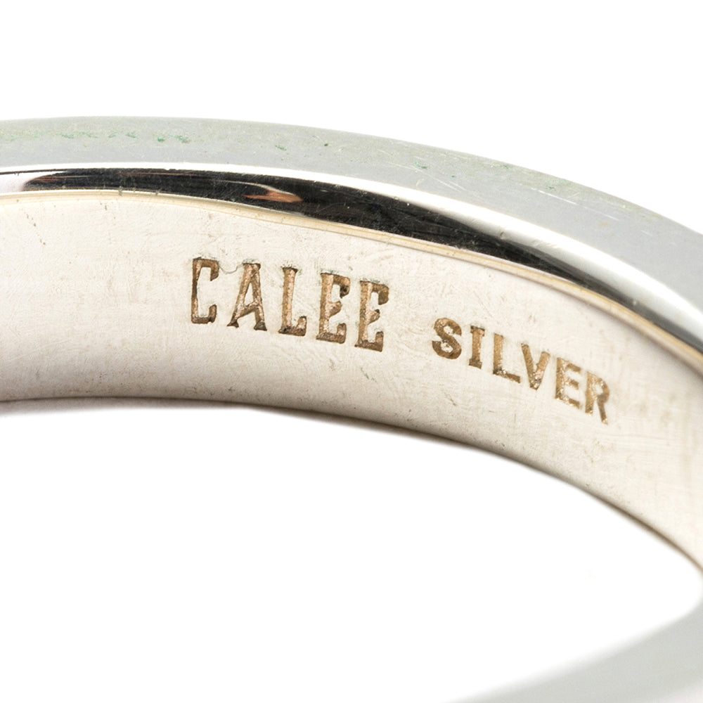 STUDS SILVER NARROW RING – CALEE ONLINE STORE